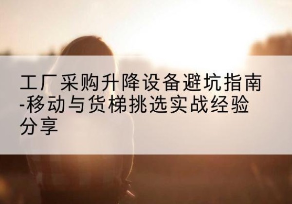 宁都移动式升降机怎么选-工厂采购升降设备避坑指南-移动与货梯挑选实战经验分享